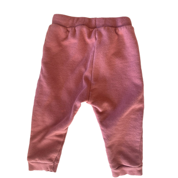 zara baby 12 month sweatpant pinky/rusted red color. - Picture 3 of 3